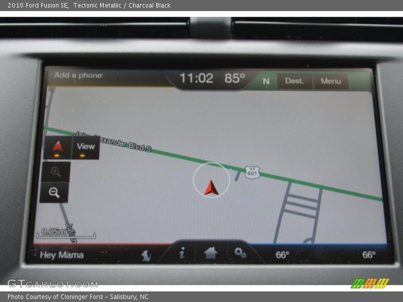 Tectonic Metallic / Charcoal Black 2016 Ford Fusion SE
