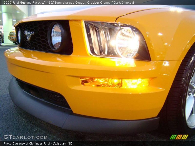 Grabber Orange / Dark Charcoal 2009 Ford Mustang Racecraft 420S Supercharged Coupe