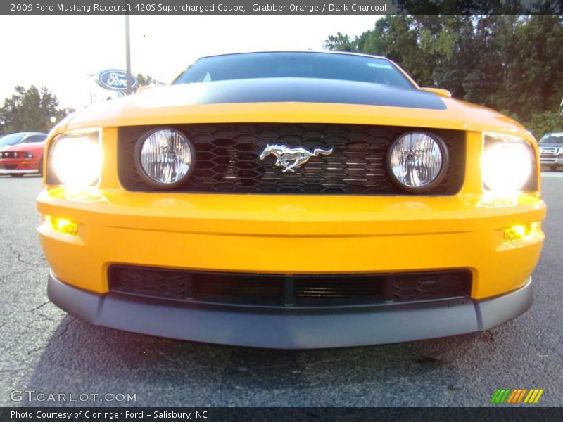 Grabber Orange / Dark Charcoal 2009 Ford Mustang Racecraft 420S Supercharged Coupe