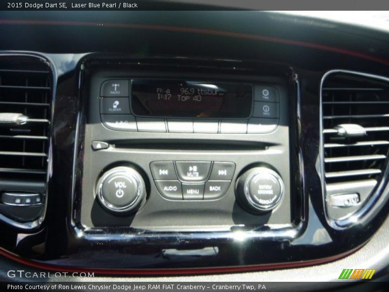 Laser Blue Pearl / Black 2015 Dodge Dart SE