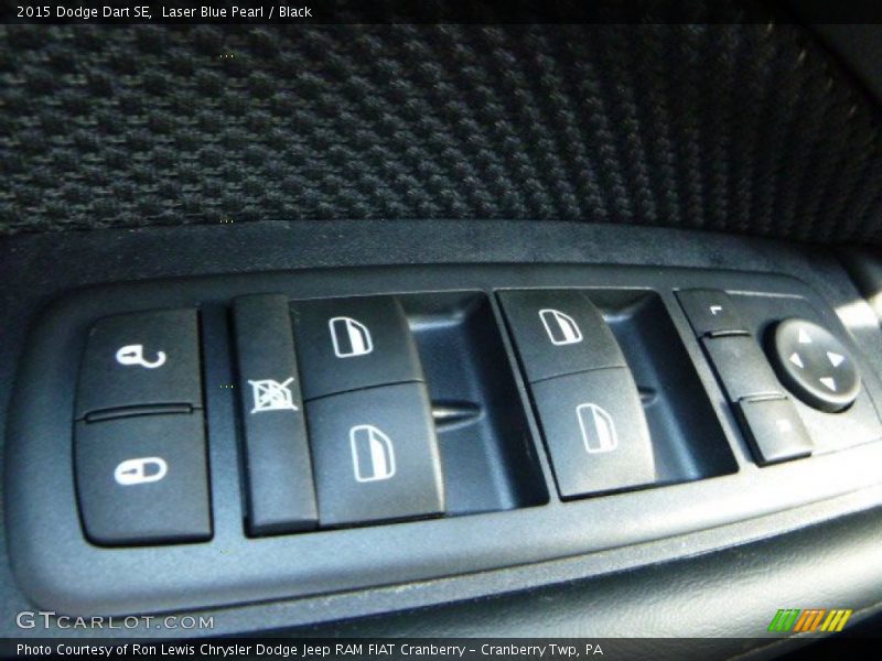 Laser Blue Pearl / Black 2015 Dodge Dart SE