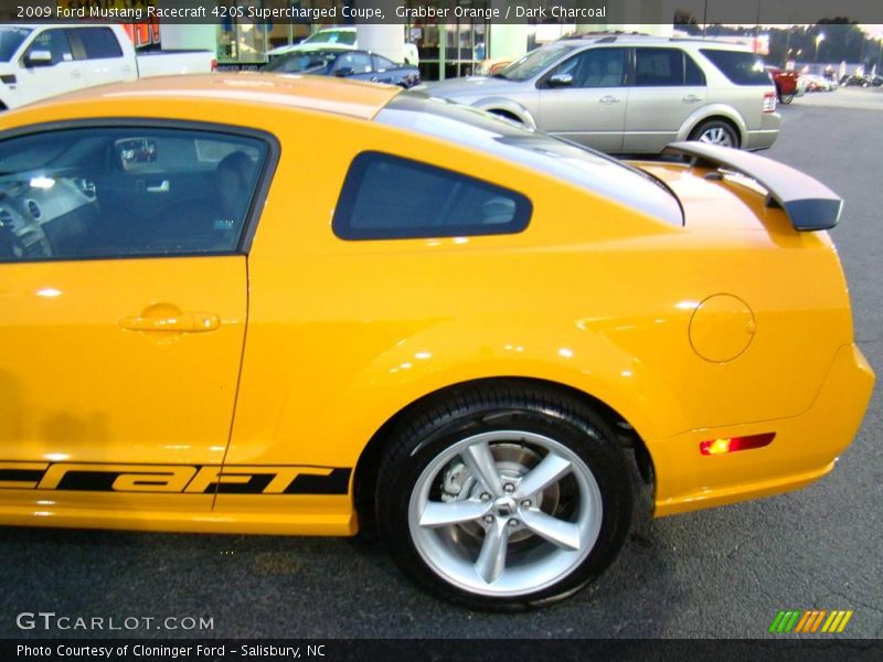 Grabber Orange / Dark Charcoal 2009 Ford Mustang Racecraft 420S Supercharged Coupe