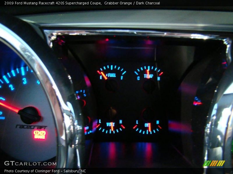 Grabber Orange / Dark Charcoal 2009 Ford Mustang Racecraft 420S Supercharged Coupe