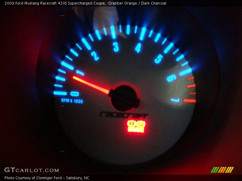 Grabber Orange / Dark Charcoal 2009 Ford Mustang Racecraft 420S Supercharged Coupe