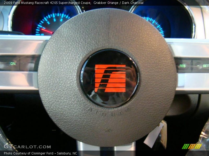 Grabber Orange / Dark Charcoal 2009 Ford Mustang Racecraft 420S Supercharged Coupe