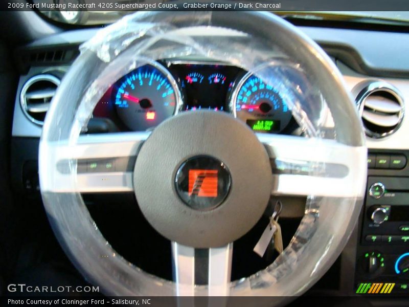 Grabber Orange / Dark Charcoal 2009 Ford Mustang Racecraft 420S Supercharged Coupe