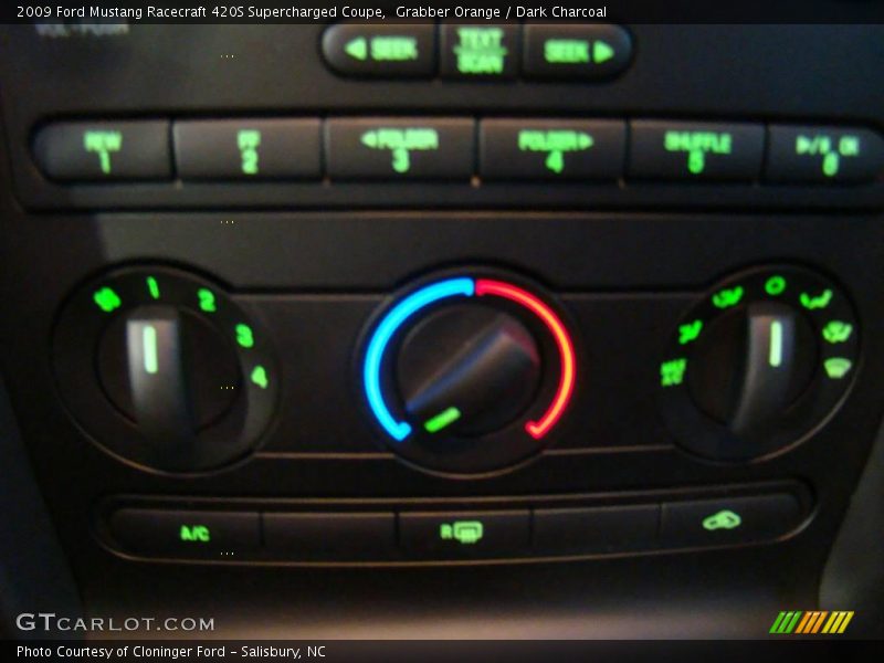 Grabber Orange / Dark Charcoal 2009 Ford Mustang Racecraft 420S Supercharged Coupe