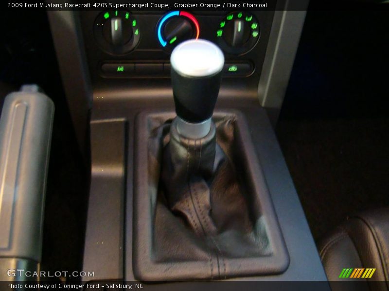 Grabber Orange / Dark Charcoal 2009 Ford Mustang Racecraft 420S Supercharged Coupe