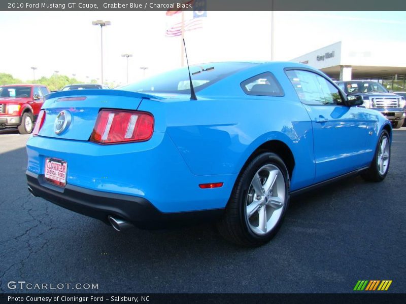 Grabber Blue / Charcoal Black 2010 Ford Mustang GT Coupe