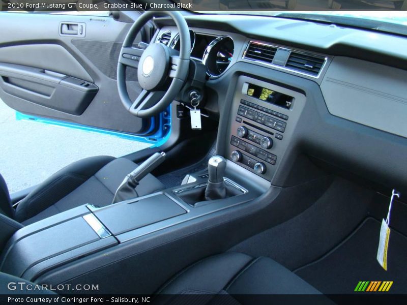 Grabber Blue / Charcoal Black 2010 Ford Mustang GT Coupe