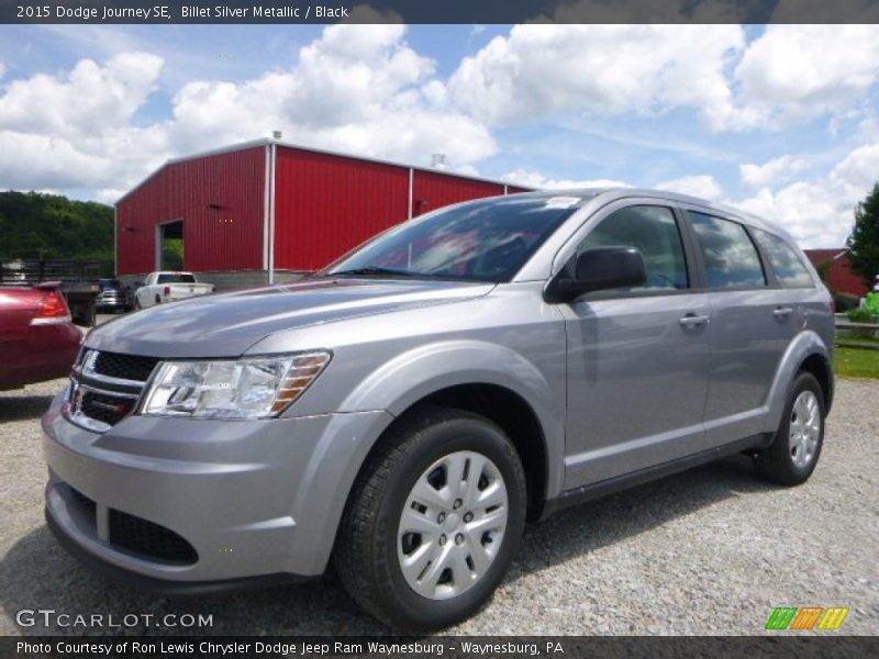Billet Silver Metallic / Black 2015 Dodge Journey SE