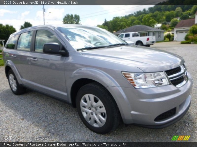 Billet Silver Metallic / Black 2015 Dodge Journey SE