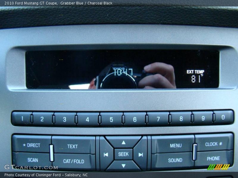 Grabber Blue / Charcoal Black 2010 Ford Mustang GT Coupe