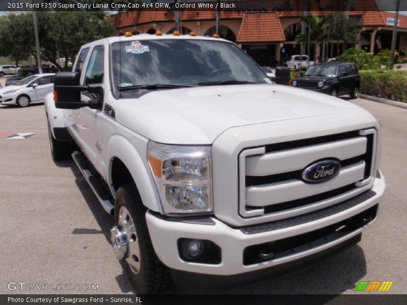 Oxford White / Black 2015 Ford F350 Super Duty Lariat Crew Cab 4x4 DRW