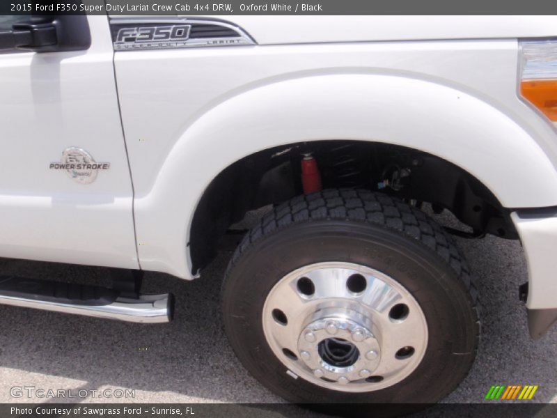 Oxford White / Black 2015 Ford F350 Super Duty Lariat Crew Cab 4x4 DRW