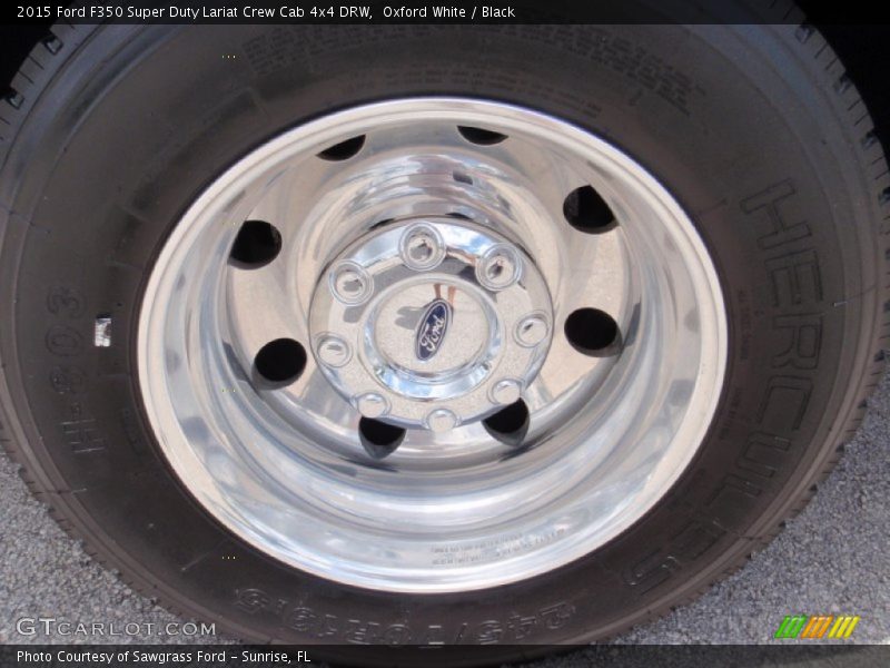 Oxford White / Black 2015 Ford F350 Super Duty Lariat Crew Cab 4x4 DRW