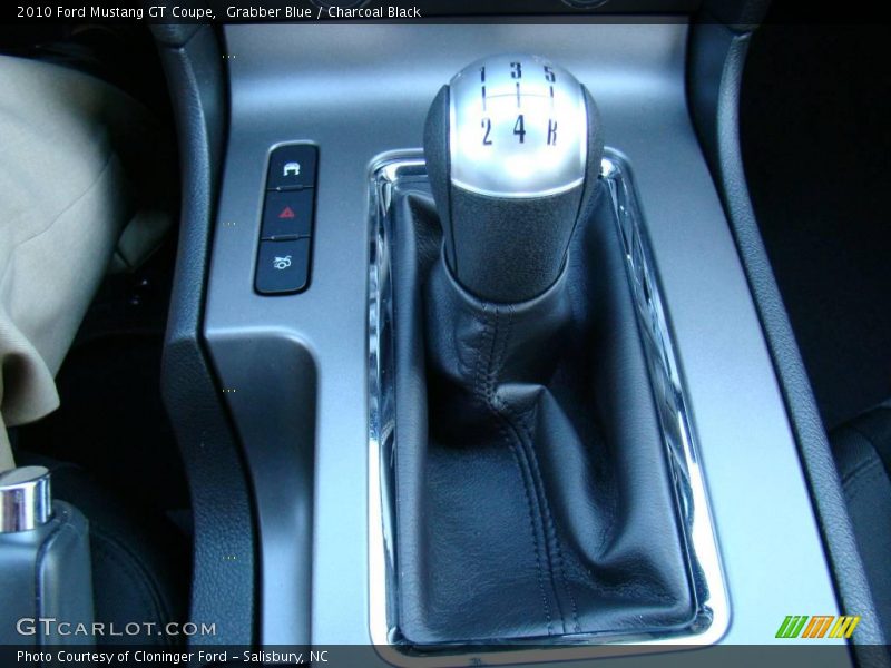 Grabber Blue / Charcoal Black 2010 Ford Mustang GT Coupe