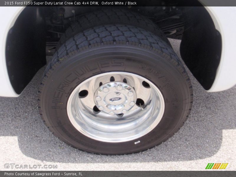 Oxford White / Black 2015 Ford F350 Super Duty Lariat Crew Cab 4x4 DRW