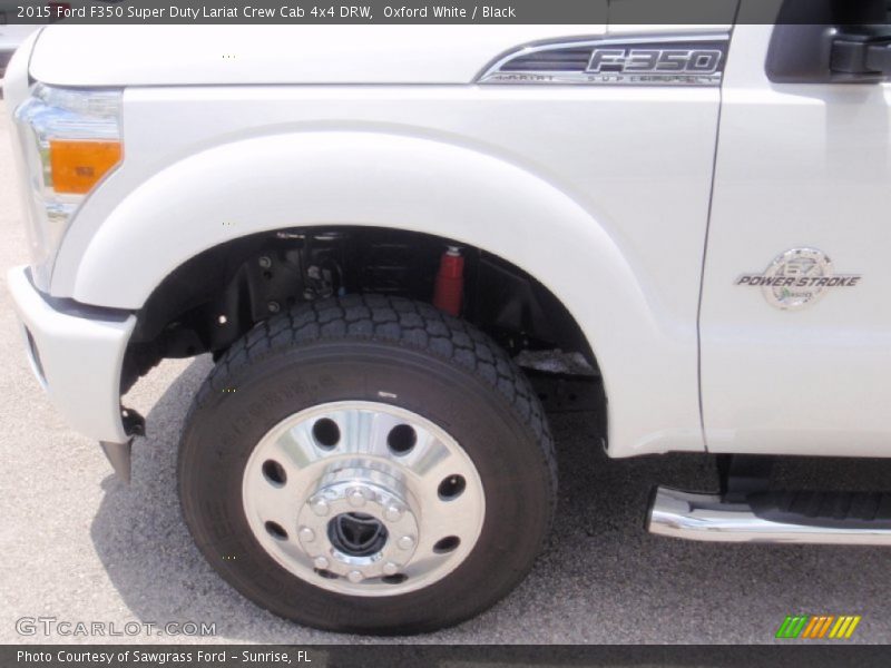 Oxford White / Black 2015 Ford F350 Super Duty Lariat Crew Cab 4x4 DRW