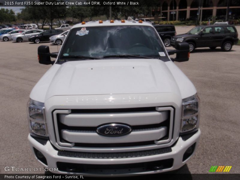 Oxford White / Black 2015 Ford F350 Super Duty Lariat Crew Cab 4x4 DRW