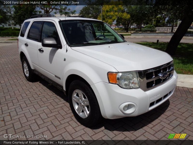 Oxford White / Stone 2008 Ford Escape Hybrid 4WD