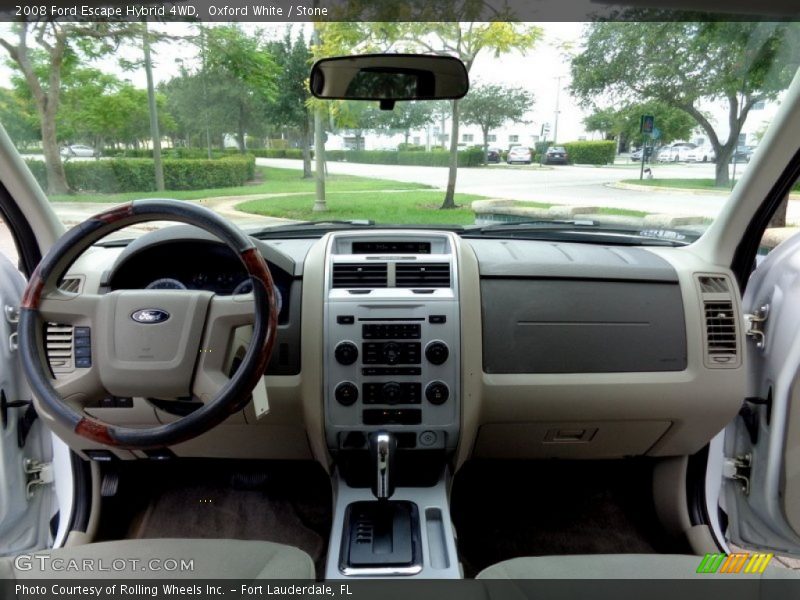 Oxford White / Stone 2008 Ford Escape Hybrid 4WD