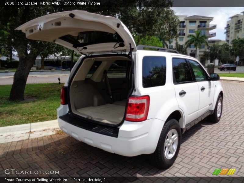 Oxford White / Stone 2008 Ford Escape Hybrid 4WD