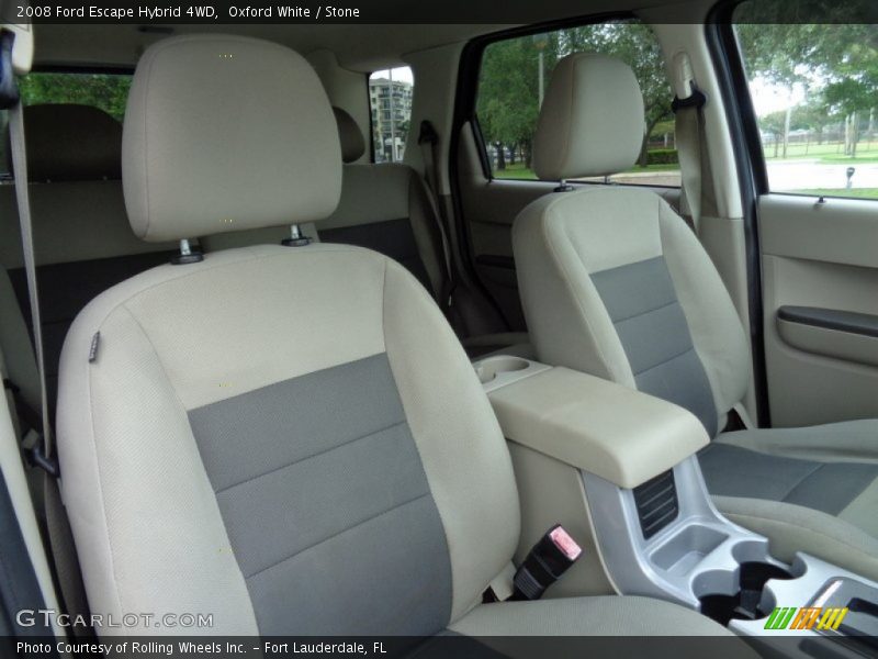 Oxford White / Stone 2008 Ford Escape Hybrid 4WD
