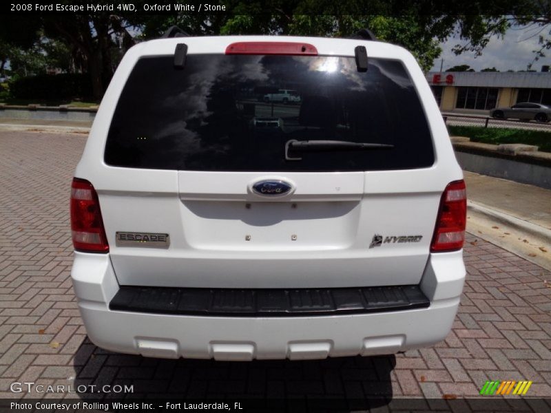 Oxford White / Stone 2008 Ford Escape Hybrid 4WD