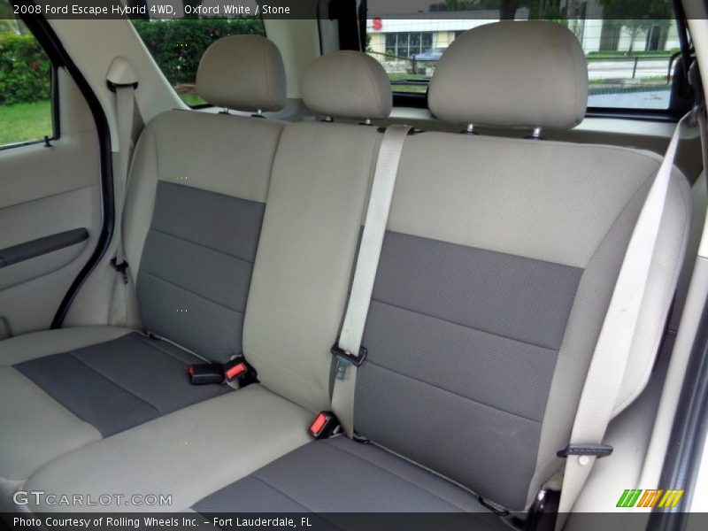 Oxford White / Stone 2008 Ford Escape Hybrid 4WD