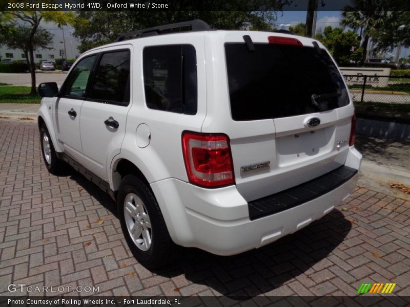 Oxford White / Stone 2008 Ford Escape Hybrid 4WD