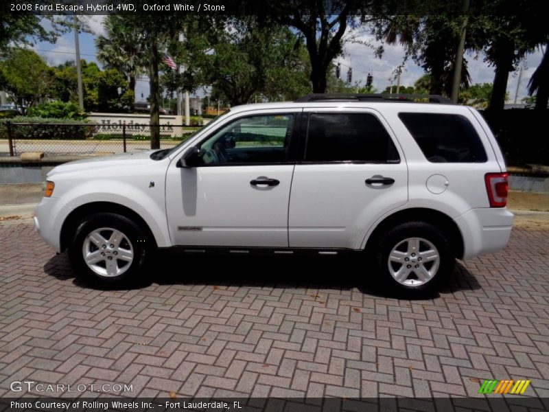 Oxford White / Stone 2008 Ford Escape Hybrid 4WD