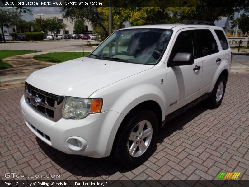 Oxford White / Stone 2008 Ford Escape Hybrid 4WD