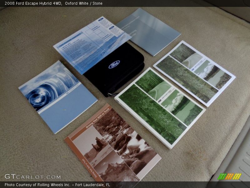 Oxford White / Stone 2008 Ford Escape Hybrid 4WD