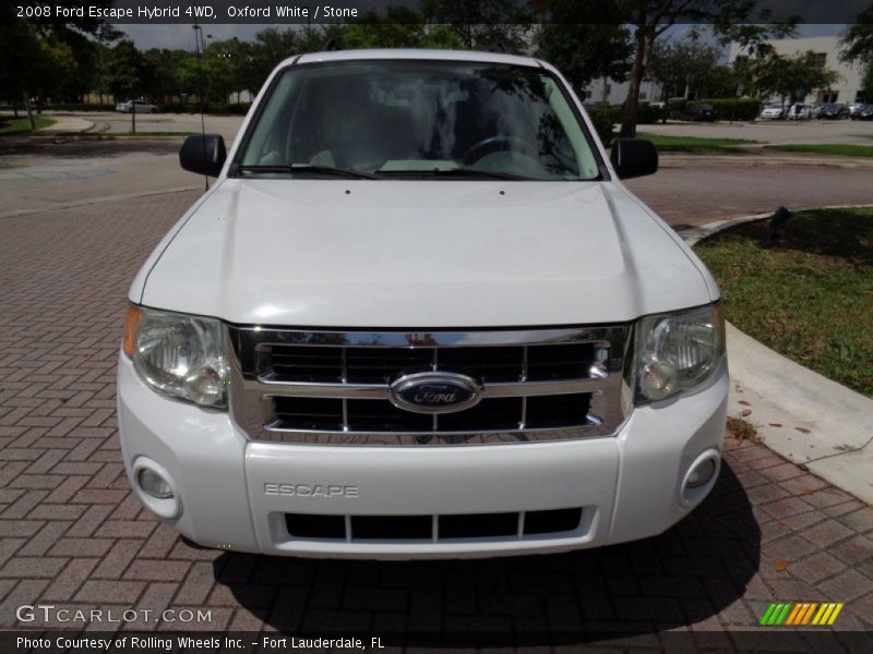 Oxford White / Stone 2008 Ford Escape Hybrid 4WD