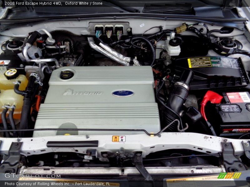 Oxford White / Stone 2008 Ford Escape Hybrid 4WD