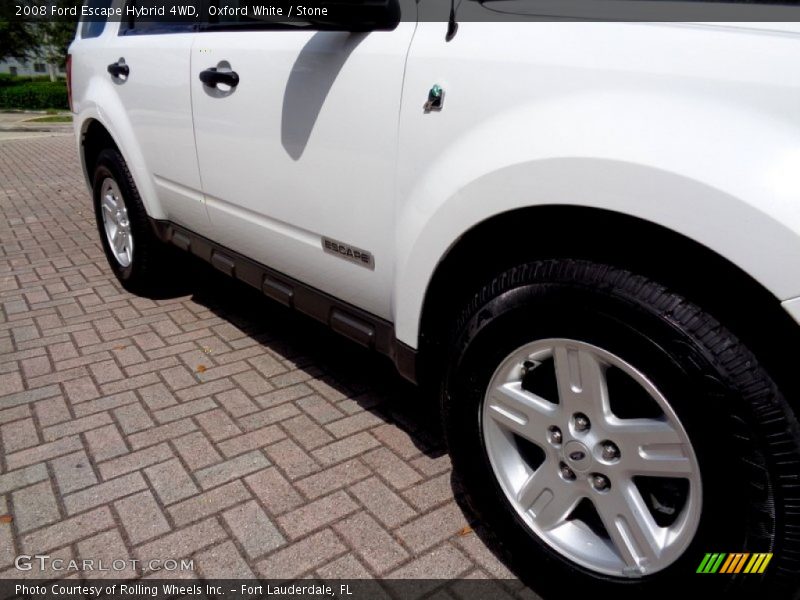 Oxford White / Stone 2008 Ford Escape Hybrid 4WD