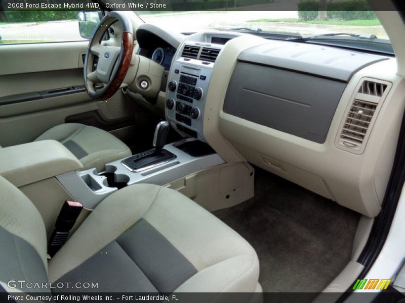 Oxford White / Stone 2008 Ford Escape Hybrid 4WD
