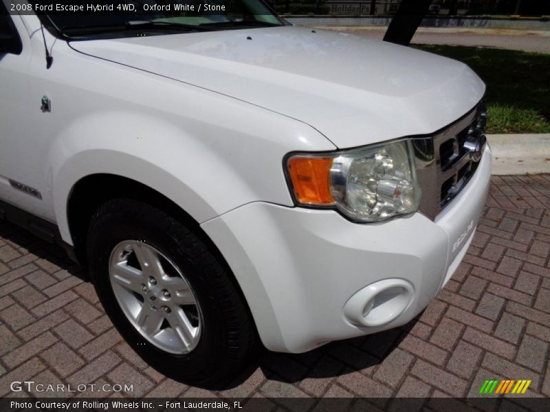 Oxford White / Stone 2008 Ford Escape Hybrid 4WD