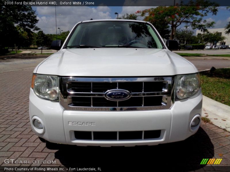 Oxford White / Stone 2008 Ford Escape Hybrid 4WD