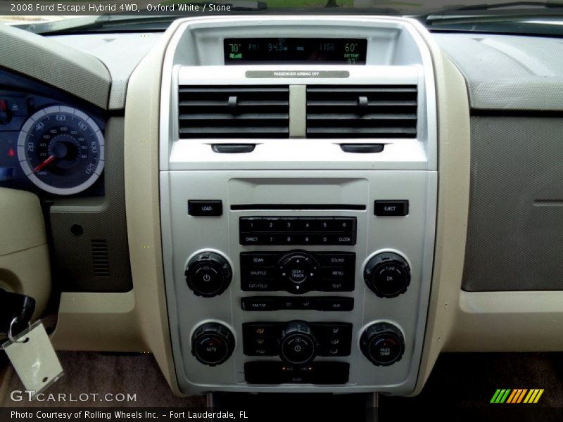 Oxford White / Stone 2008 Ford Escape Hybrid 4WD