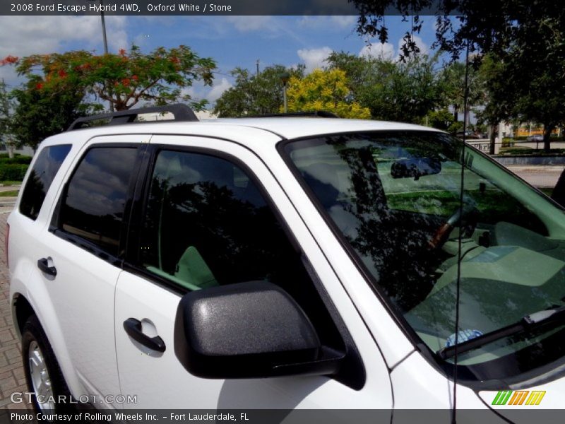 Oxford White / Stone 2008 Ford Escape Hybrid 4WD