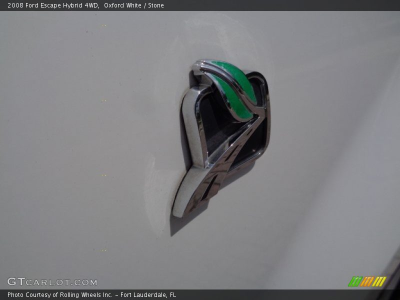 Oxford White / Stone 2008 Ford Escape Hybrid 4WD