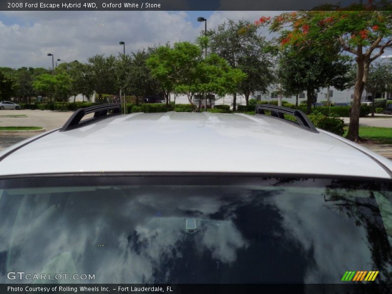 Oxford White / Stone 2008 Ford Escape Hybrid 4WD