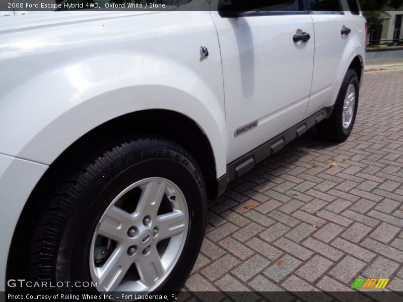 Oxford White / Stone 2008 Ford Escape Hybrid 4WD