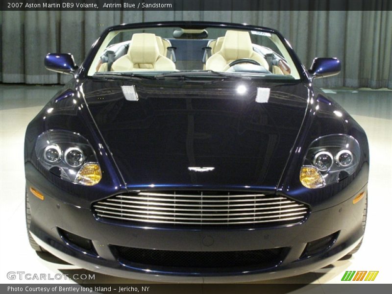2007 Aston Martin DB9 Volante, Antrim Blue/Sandstorm, Front - 2007 Aston Martin DB9 Volante