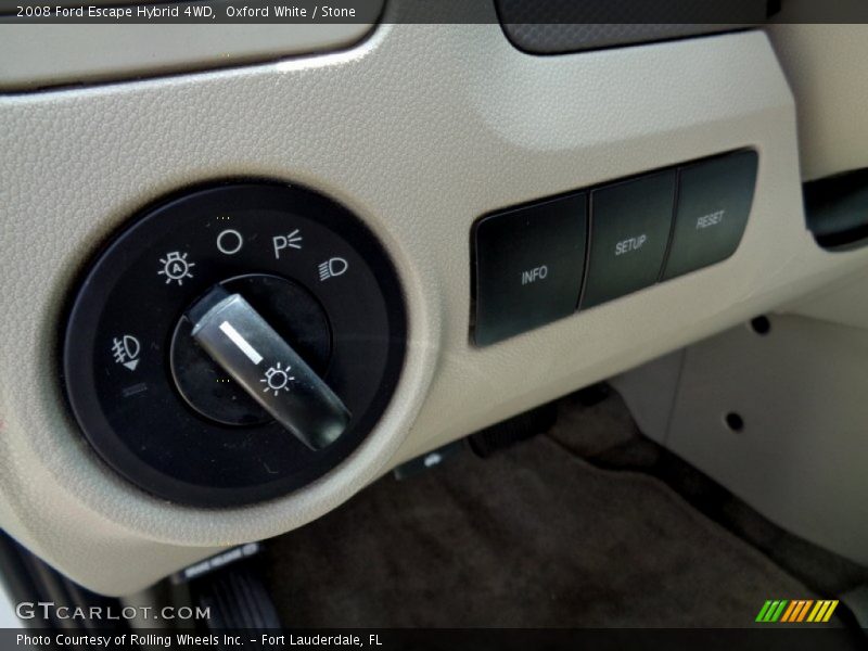 Oxford White / Stone 2008 Ford Escape Hybrid 4WD