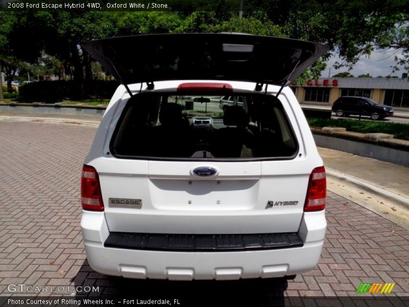 Oxford White / Stone 2008 Ford Escape Hybrid 4WD