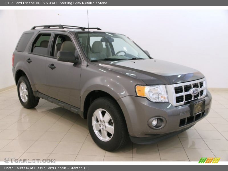 Sterling Gray Metallic / Stone 2012 Ford Escape XLT V6 4WD