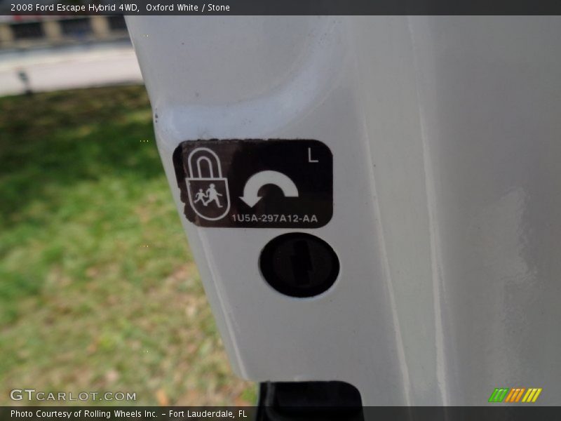 Oxford White / Stone 2008 Ford Escape Hybrid 4WD
